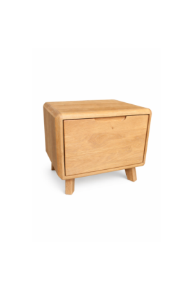 Nočný stolík, masív dub biely - outlet